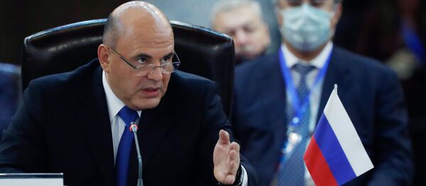 9 октября 2020. Председатель правительства РФ Михаил Мишустин принимает участие в заседании Евразийского Межправительственного совета в расширенном составе. 9 октября 2020. Председатель правительства РФ Михаил Мишустин принимает участие в заседании Евразийского Межправительственного совета в расширенном составе. - 俄罗斯卫星通讯社