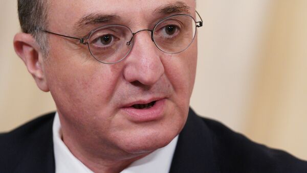 Министр иностранных дел Армении Зограб Мнацаканян - 俄羅斯衛星通訊社