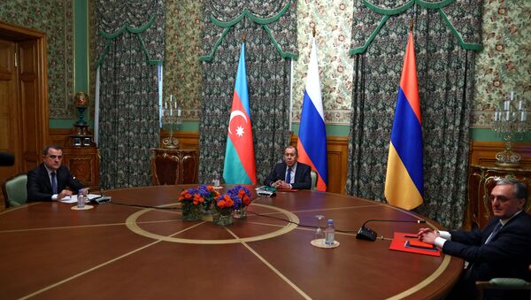 Трехсторонние переговоры Министров иностранных дел Азербайджана, Армении и России - 俄羅斯衛星通訊社
