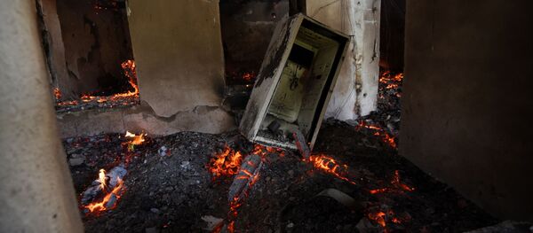 Дом в Мартакерте, разрушенный в результате обстрелов. Дом в Мартакерте, разрушенный в результате обстрелов. - 俄羅斯衛星通訊社