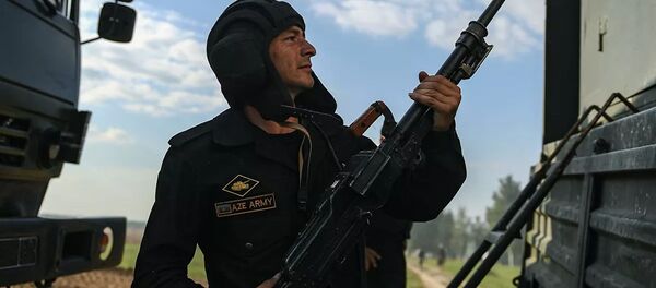 Военнослужащий армии Азербайджана Военнослужащий армии Азербайджана - 俄罗斯卫星通讯社