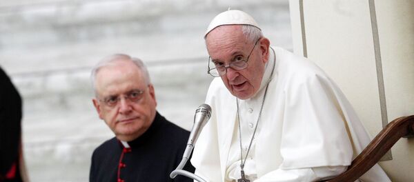 Папа римский Франциск во время выступления в Ватикане - 俄罗斯卫星通讯社