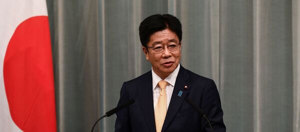 главный секретарь Кабинета министров Японии Кацунобу Като главный секретарь Кабинета министров Японии Кацунобу Като - 俄羅斯衛星通訊社