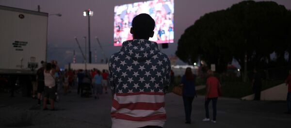 Сторонник президента США Дональда Трампа  - 俄罗斯卫星通讯社