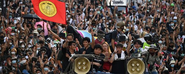 Протест в Бангкоке - 俄罗斯卫星通讯社