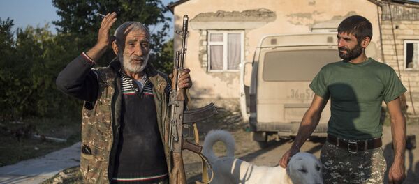 Жители поселка Ухтаса в Нагорном Карабахе. Жители поселка Ухтаса в Нагорном Карабахе. - 俄羅斯衛星通訊社