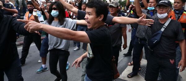 Участники протестов в Бангкоке, Таиланд - 俄罗斯卫星通讯社