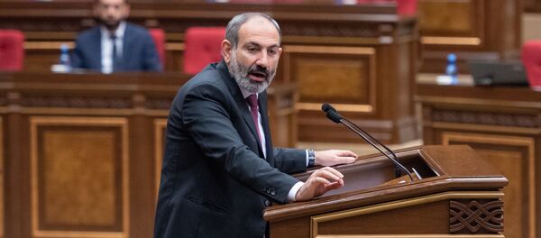 Премьер-министр Армении Никол Пашинян Премьер-министр Армении Никол Пашинян - 俄罗斯卫星通讯社