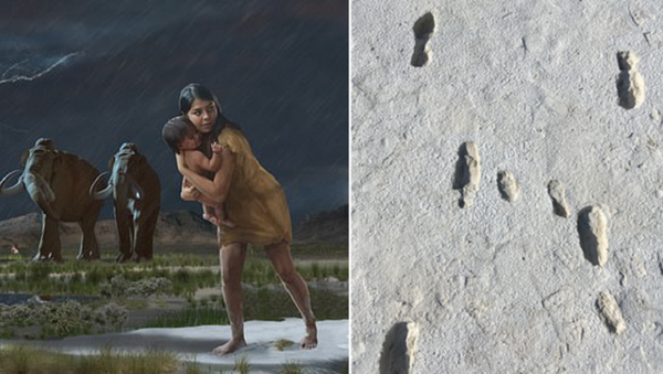 Ученые изучили следы мамы и малыша, оставленные 13 тысяч лет назад - 俄羅斯衛星通訊社