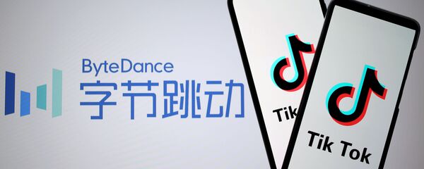 Логотип TikTok и ByteDance  - 俄羅斯衛星通訊社