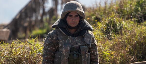  Военнослужащий армии обороны Нагорно-Карабахской Республики. - 俄罗斯卫星通讯社