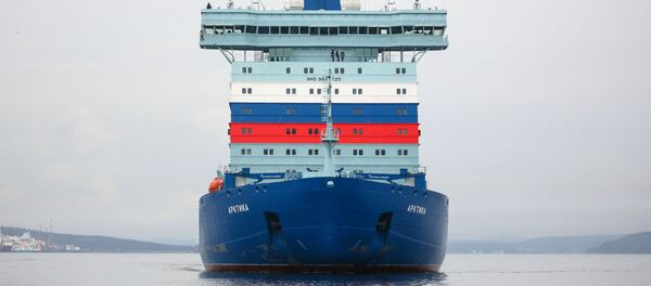 Прибытие атомного ледокола Арктика в порт Мурманска - 俄羅斯衛星通訊社