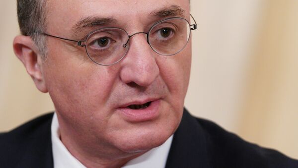 Министр иностранных дел Армении Зограб Мнацаканян - 俄羅斯衛星通訊社