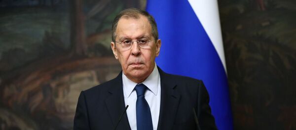 Министр иностранных дел России Сергей Лавров во время пресс-конференции по итогам встречи с генеральным секретарем СЕ  - 俄罗斯卫星通讯社