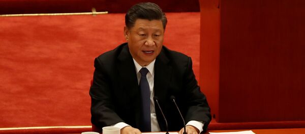 Си Цзиньпин во время мероприятия, посвященного 70-й годовщине вступления Китая в Корейскую войну - 俄罗斯卫星通讯社