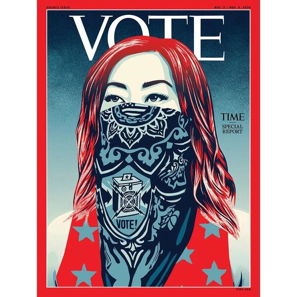 “投票” 美国艺术家为《时代》周刊创作反抗性的封面 (图片) “投票” 美国艺术家为《时代》周刊创作反抗性的封面 (图片) - 俄罗斯卫星通讯社