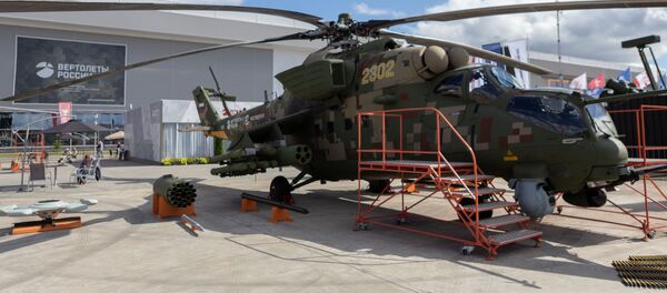 Транспортно-боевой вертолет Ми-35М на международном военно-техническом форуме Армия-2020 - 俄羅斯衛星通訊社