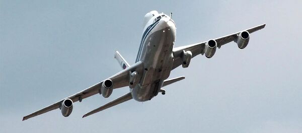 Воздушный командный пункт Ил-80 (Ил-86 ВКП) во время празднования 100-летия авиации России в Жуковском Воздушный командный пункт Ил-80 (Ил-86 ВКП) во время празднования 100-летия авиации России в Жуковском - 俄罗斯卫星通讯社