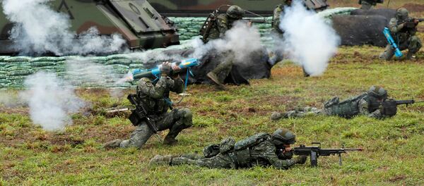 Тайваньские военные во время военных учений. Архивное фото - 俄罗斯卫星通讯社