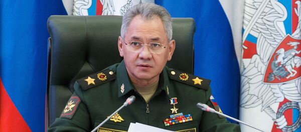 Министр обороны РФ Сергей Шойгу на заседании совместной Коллегии министерств обороны Республики Белоруссии и России, которое проходит в режиме видеоконференции. - 俄羅斯衛星通訊社