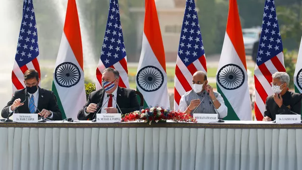 Переговоры США и Индии в формате 2+2 - 俄罗斯卫星通讯社