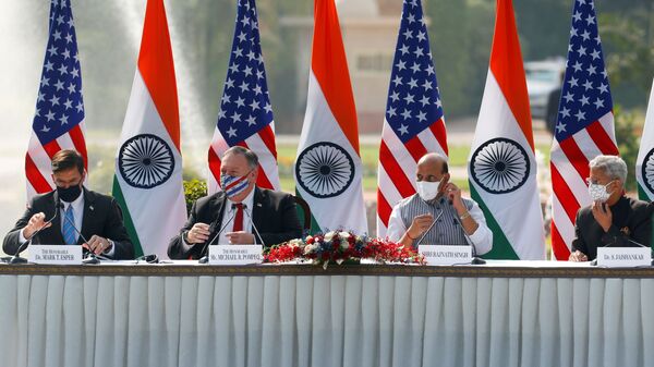 Переговоры США и Индии в формате 2+2 - 俄罗斯卫星通讯社
