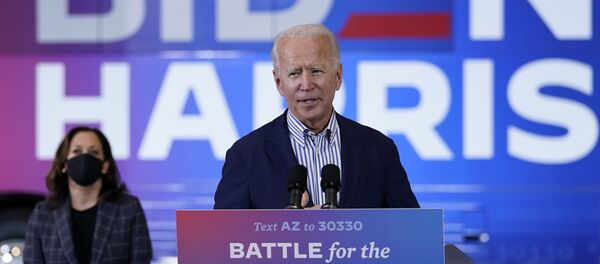 Кандидат в президенты от демократов Джо Байден и кандидат в вице-президенты США Камала Харрис - 俄罗斯卫星通讯社