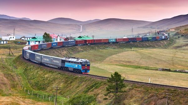 俄罗斯铁路货运列车 - 俄罗斯卫星通讯社