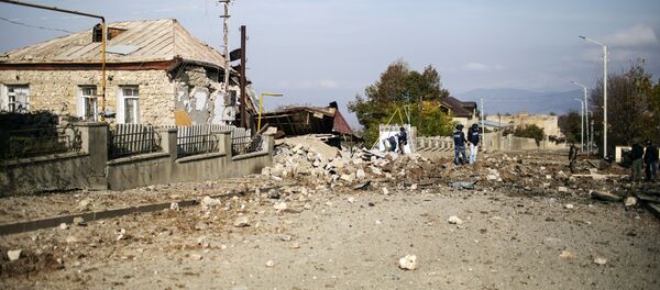 Нагорный Карабах во время обострения конфликта - 俄罗斯卫星通讯社