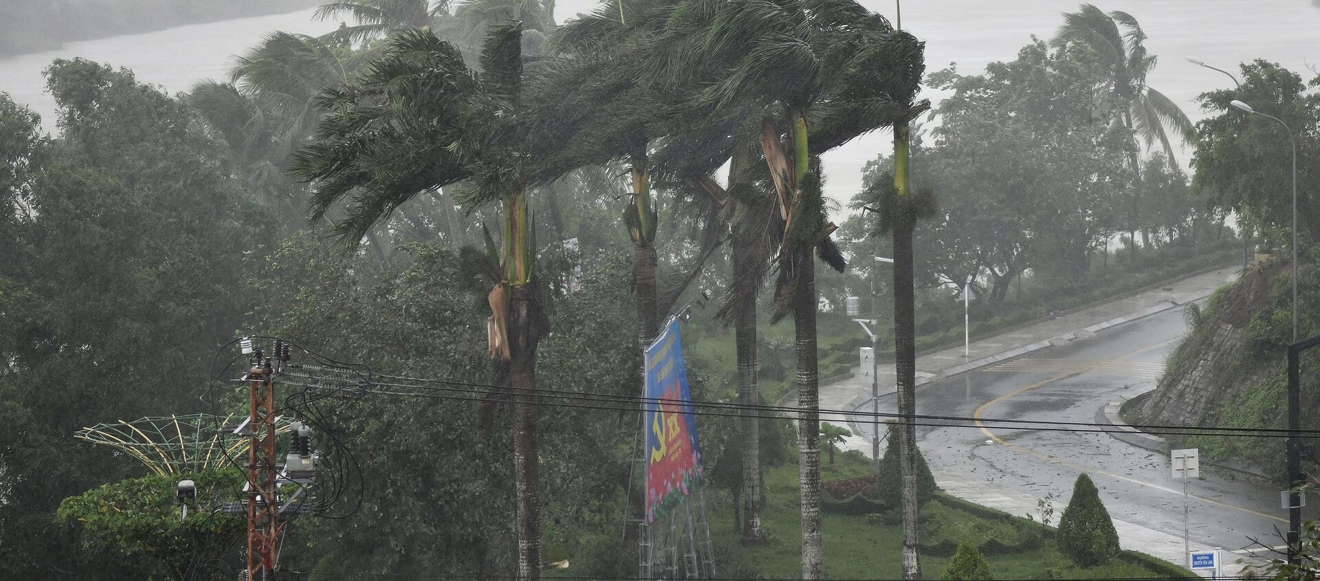 Сильные ветра во время тайфуна Молаве во Вьетнаме  - 俄羅斯衛星通訊社, 1920, 12.11.2020