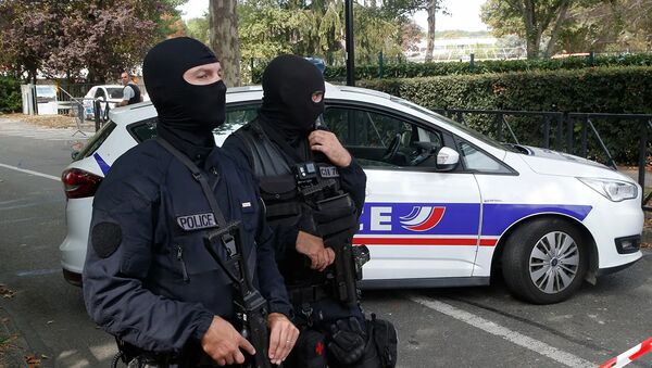 Сотрудники спецподразделения французской полиции - 俄罗斯卫星通讯社