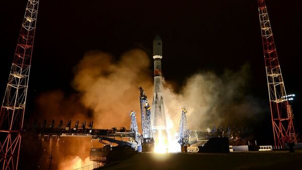Пуск ракеты-носителя Союз-2 с космическим аппаратом нового поколения системы Глонасс-К - 俄羅斯衛星通訊社