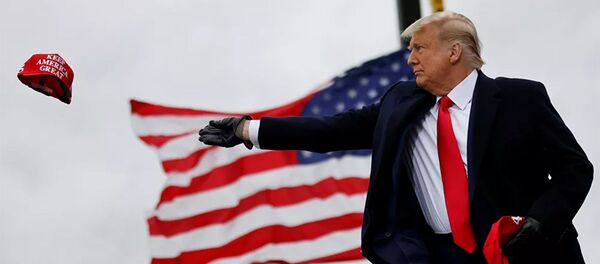 Дональд Трамп во время свое предвыборной кампании в Мичигане. 30 октября 2020 - 俄罗斯卫星通讯社