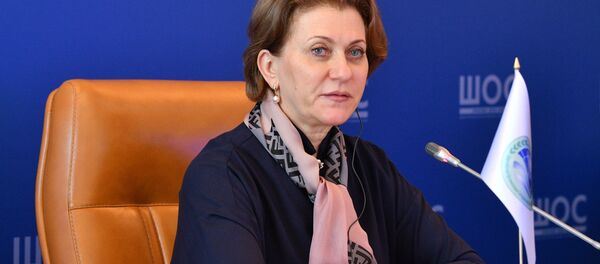Руководитель Федеральной службы по надзору в сфере защиты прав потребителей Анна Попова - 俄罗斯卫星通讯社