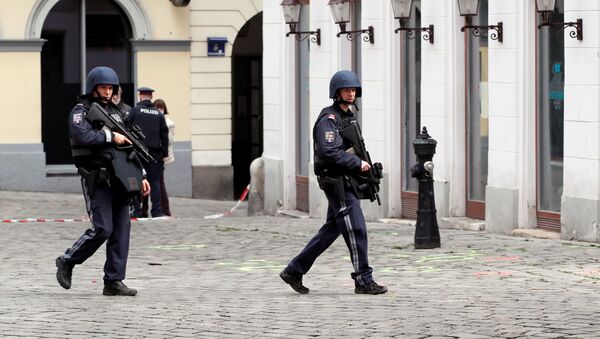 Полиция после стрельбы в Вене - 俄罗斯卫星通讯社