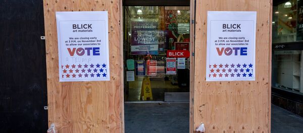  Один из избирательных участков в Сан-Франциско в день голосования на выборах президента США. - 俄罗斯卫星通讯社