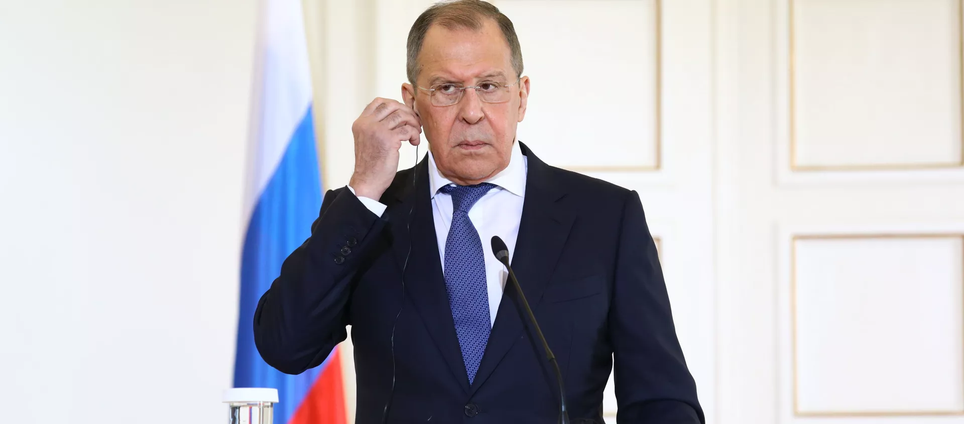 Министр иностранных дел РФ Сергей Лавров во время пресс-конференции - 俄羅斯衛星通訊社, 1920, 04.11.2020