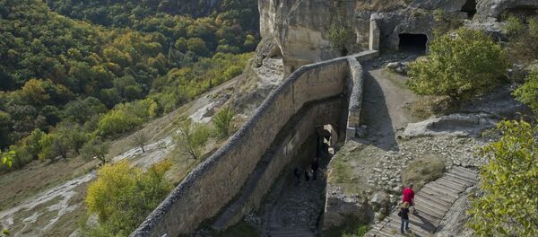 Средневековый пещерный город-крепость Чуфут-Кале в Бахчисарайском районе в Крыму - 俄罗斯卫星通讯社