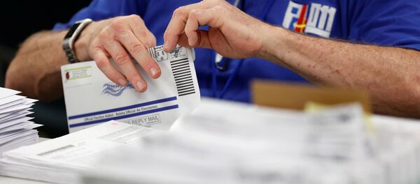 Mail-in ballots are counted in Lehigh County, Pennsylvania, U.S., November 4, 2020 - 俄罗斯卫星通讯社