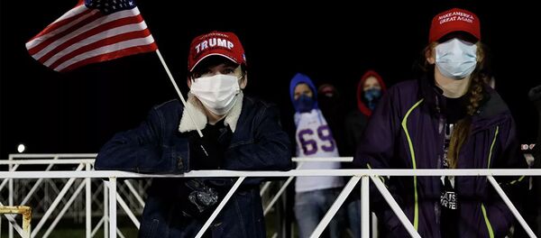 Сторонники Дональда Трампа в штате Мичиган - 俄罗斯卫星通讯社