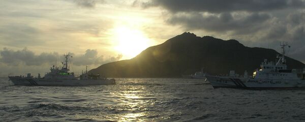 Японская береговая охрана у острова Дяоюйдао (Сенкаку) в Восточно-Китайском море Японская береговая охрана у острова Дяоюйдао (Сенкаку) в Восточно-Китайском море - 俄羅斯衛星通訊社