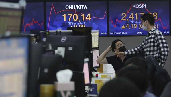 Корейская фондовая биржа на фоне выборов в США - 俄羅斯衛星通訊社