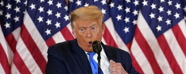 Президент США Дональд Трамп в Белом доме - 俄罗斯卫星通讯社