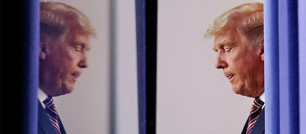 Президент США Дональд Трамп перед выступлением в Белом доме в Вашингтоне - 俄羅斯衛星通訊社