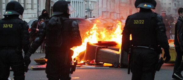 Беспорядки в Лейпциге - 俄罗斯卫星通讯社