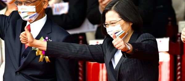 Глава администрации Тайваня Цай Инвэнь в день празднования Дня Независимости 10 октября 2020. - 俄罗斯卫星通讯社