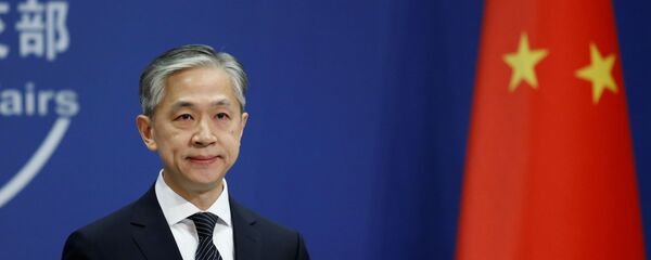 Представитель министерства иностранных дел Китая Ван Вэньбинь 9 ноября 2020 - 俄羅斯衛星通訊社