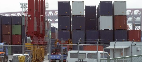 Торговый порт в Осаке. Япония - 俄罗斯卫星通讯社