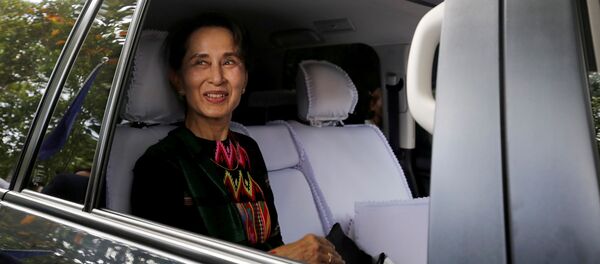 Аун Сан Су Чжи - лидер «Национальной лиги за демократию». Мьянма - 俄羅斯衛星通訊社