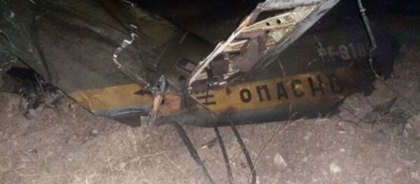 Обломки российского вертолета Ми-24, сбитого в воздушном пространстве над территорией Армении - 俄羅斯衛星通訊社